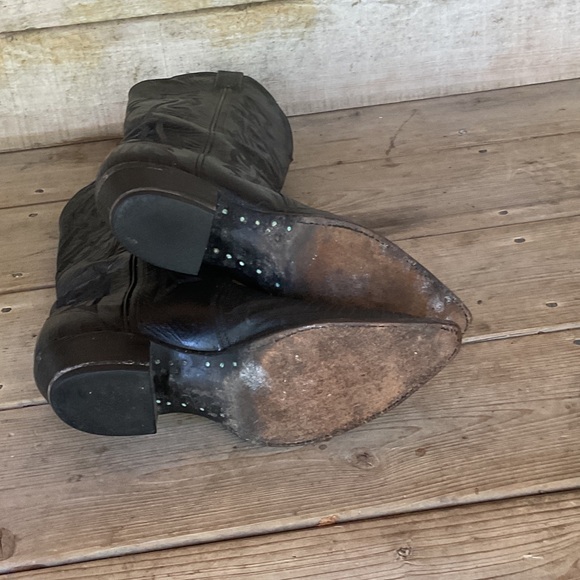 Vintage Tony Lama Black Tegu Style #1266 - Picture 6 of 6